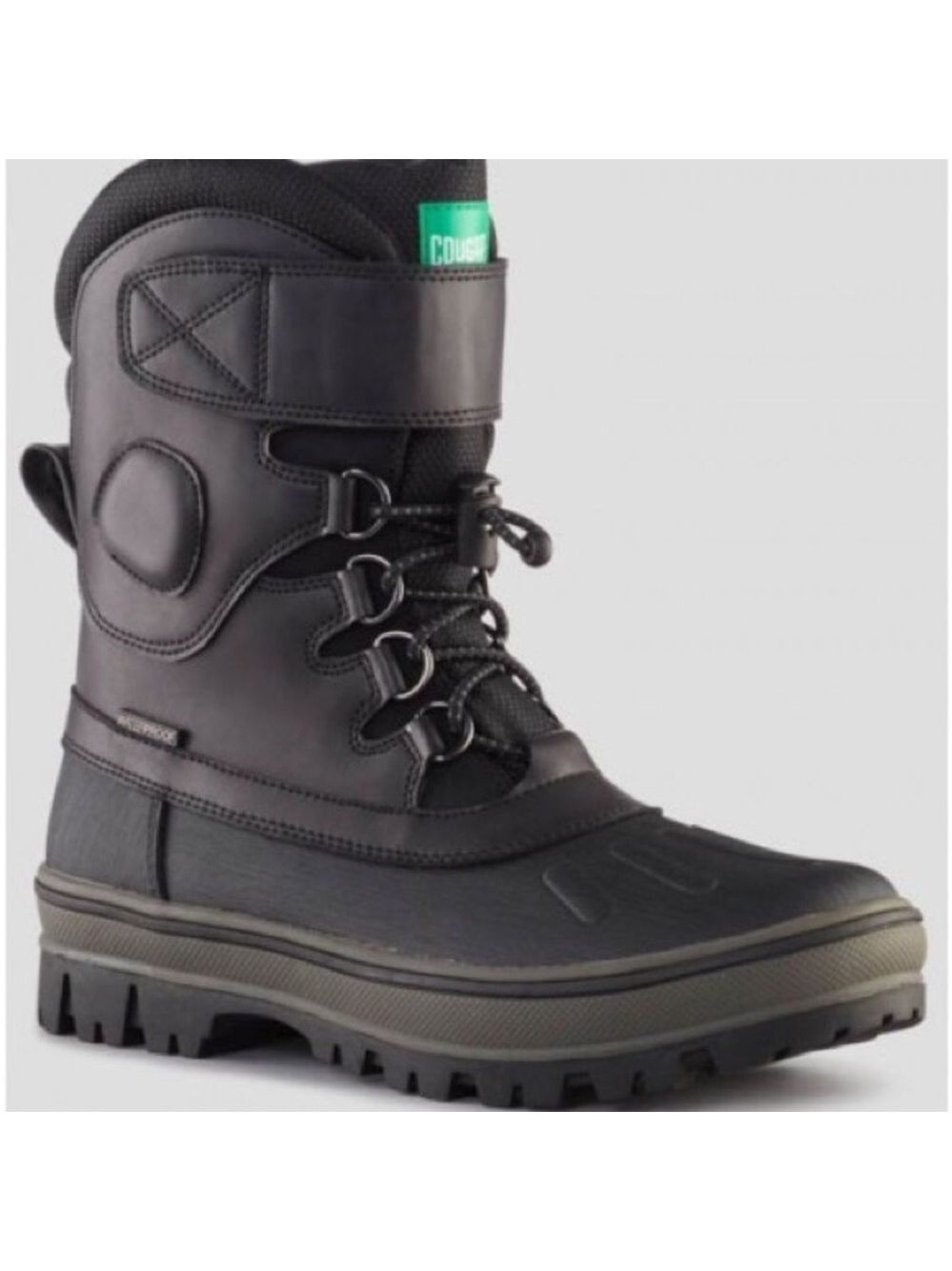 Size 3 Youth Cougar Black Kids Rain & Snow Boots